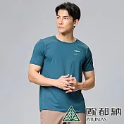 【ATUNAS 歐都納】男款ATUNAS-TEX吸濕排汗短袖T恤A2TS2409M- 2XL 深綠