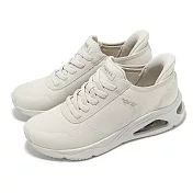 Skechers 休閒鞋 Tres-Air Uno-Easy Steppers Slip-Ins 女鞋 米白 套入式 177116OFWT