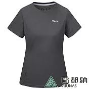 【ATUNAS 歐都納】女款POLARTEC POWER DRY短袖T恤A2TS2323W- S 深灰