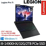 【雙碟升級】Lenovo聯想 Legion Pro 7 83DE0046TW 16吋/i9-14900HX/32G/2TB SSD/RTX4080/Win11/ 電競筆電