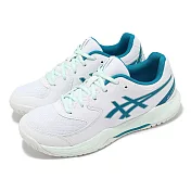 Asics 網球鞋 GEL-Dedicate 8 GS 大童 女鞋 白 綠 支撐 穩定 運動鞋 亞瑟士 1044A077103