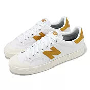 New Balance 休閒鞋 BB100 男鞋 女鞋 白 黃 復古 緩衝 低筒 小白鞋 NB BB100VTB-D 23cm WHITE/YELLOW