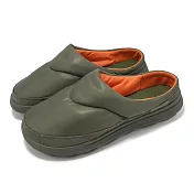 Merrell 休閒鞋 HUT Moc 2 Quilted Slide 男鞋 綠 橘 輕量 保暖 拖鞋 休閒便鞋 ML006253