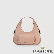 【BRAUN BUFFEL 德國小金牛】台灣總代理 瑞雅 小肩包-藕粉色/BF848-26-CG