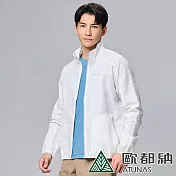 【ATUNAS 歐都納】男款精彩隨行外套A2GA2306M*- M 白
