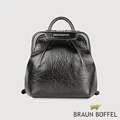 【BRAUN BUFFEL 德國小金牛】台灣總代理 安娜格-A 後背包-黑色/BF827-71-BK