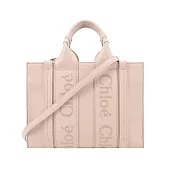 Chloe Woody tote bag 新款皮革兩用托特包(小號) 粉色