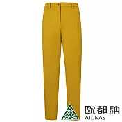 【ATUNAS 歐都納】女款SOFTSHELL抗風彈性長褲A1PA2317W- XL 棕黃