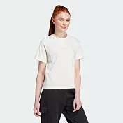 ADIDAS W BLUV Q3 TEE 女短袖上衣-白-IX3763 XL 白色