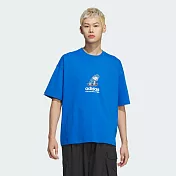 ADIDAS CS TEE SS M 男短袖上衣-藍-JC6828 M 藍色