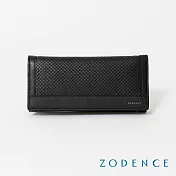 ZODENCE BLUENOTE進口牛皮10卡長夾  黑