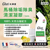 【光澤度】100%天然白醋 馬桶除垢除臭清潔凝膠 750ML X1 法國原裝