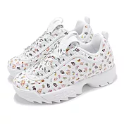 Fila 休閒鞋 Disruptor LL Multi Graphic 男鞋 女鞋 白 厚底 老爹鞋 斐樂 4C639Y199 23cm WHITE/MULTI PATTERN 23cm WHITE/MULTI PATTERN