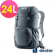 【deuter 德國】WALKER 24L 休閒旅遊後背包3812921- 深灰/黑