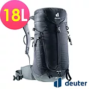 【deuter 德國】TRAIL 18L 輕量拔熱透氣背包3440123- 黑