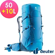 【deuter 德國】AIRCONTACT CORE 50+10L 拔熱式透氣背包3350322- 藍