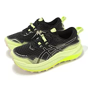 Asics 越野跑鞋 Trabuco Max 3 女鞋 黑 螢光綠 厚底 回彈 抗撕裂 戶外 運動鞋 亞瑟士 1012B606002