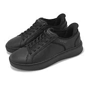 Skechers 休閒鞋 Court Break-Double Vented Slip-Ins 男鞋 寬楦 黑 厚底 183177WBBK