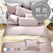 法國CASA BELLE《淡雅淨色》特大天絲被套(共五色)-粉色