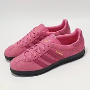 adidas 休閒鞋 Gazelle Indoor W 女鞋 莓果 桃紅 黑 三條紋 復古 愛迪達 JI2585