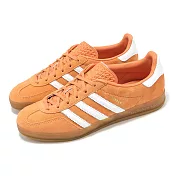 adidas 休閒鞋 Gazelle Indoor W 女鞋 日落橘 白 膠底 復古 三條紋 愛迪達 JI2586