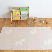 【Pato Pato】設計款抗菌動物地墊 30x30x2cm／ 8片組／-  跳跳松鼠