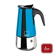《ibili》不鏽鋼摩卡壺 | 濃縮咖啡 摩卡咖啡壺 - 跑車藍6杯