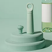 《Vacu Vin》Loop抽真空器+酒瓶塞 | 紅酒塞 真空瓶塞 保鮮瓶塞 葡萄酒塞 - 薄荷綠