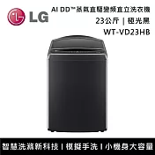 LG樂金 WT-VD23HB 23公斤 AI DD™蒸氣直驅變頻直立洗衣機 含基本安裝+舊機回收  極光黑