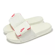 Nike 拖鞋 Wmns Offcourt Adjust Slide 女鞋 米白 粉 魔鬼氈 一片拖 DV1033-102