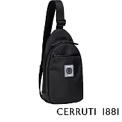 【Cerruti 1881】限量2折 義大利頂級斜肩包 全新專櫃展示品(黑色 CEBO05619N)