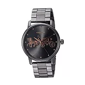 COACH 經典馬車不鏽鋼腕錶 鐵灰色