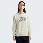 The North Face W SUMMIT MESH RLX CREW - AP 女圓領套頭衫-米白-NF0A8ASUQLI XL 白色