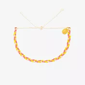 Pura Vida 美國手工 BLUSHING LEMONADE 迷粗粉色檸檬水 迷你粗線編織可調式衝浪手環  粉色檸檬水