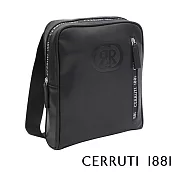 【Cerruti 1881】限量2折 義大利頂級側背包肩背包 全新專櫃展示品(黑色 CEBO06038P)