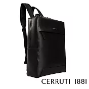 【Cerruti 1881】限量2折 義大利頂級小牛皮後背包 全新專櫃展示品(黑色 CEZA06761M)