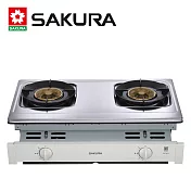 【SAKURA 櫻花】二口聚熱焱安全爐嵌入爐 G6160Y/G6160YS (桶裝瓦斯/LPG) 送安裝