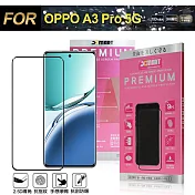 Xmart for OPPO A3 Pro 5G 超透滿版 2.5D 鋼化玻璃貼-黑