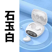 【傳音者】迷你貼耳藍芽耳機 石玉白