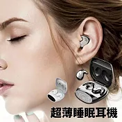 【MD】貼耳睡眠真無線藍芽耳機 至薄設計 睡前聽podcast頻道專用 MD玉白