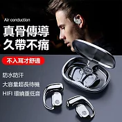 【傳音者】真無線骨傳導藍牙耳機 防水防汗 震撼音質雙重革命升級 魔燄黑