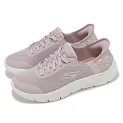 Skechers 休閒鞋 Go Walk Flex-EVA Slip-Ins D 女鞋 寬楦 粉白 套入式 健走鞋 124823WMVE