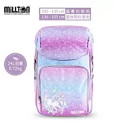 澳洲Millton -  兒童Junior中低年級 24L 雙軸護脊極輕系列2.0書包 - 多款任選  粉藍獨角
