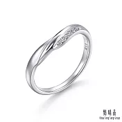 【點睛品】PROMESSA 星宇系列 18K金鑽石戒指(女戒) 13 18K白色黃金
