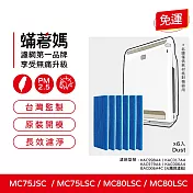 蟎著媽 濾網6入組 適用 適用 Daikin 大金 空氣清淨機 MC75LSC MC75JSC MC80LSC MC80JSC KAC998A4 空氣清淨機