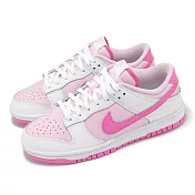 Nike 休閒鞋 Wmns Dunk Low 女鞋 白 粉 低筒 經典 HQ1181-661