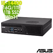 ASUS 華碩 MiniPC PB63((i5-14400/16G/1TB+1TB SSD/W11)