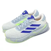 adidas 慢跑鞋 Supernova Stride M 男鞋 藍 綠 緩震 路跑 運動鞋 愛迪達 ID0329 29cm WHITE/BLUE