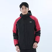 【遊遍天下】男款極暖GlobeTex防水防風保暖90%羽絨外套 (GJ23041) 3XL 紅色