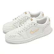 Nike 休閒鞋 Wmns Air Jordan 1 Low Method of Make 女鞋 男鞋 白 金 FN5032-100